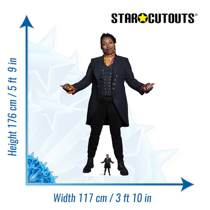 The Fugitive Doctor Who Jo Martin Cardboard Cut Out Height 176cm - Star Cutouts