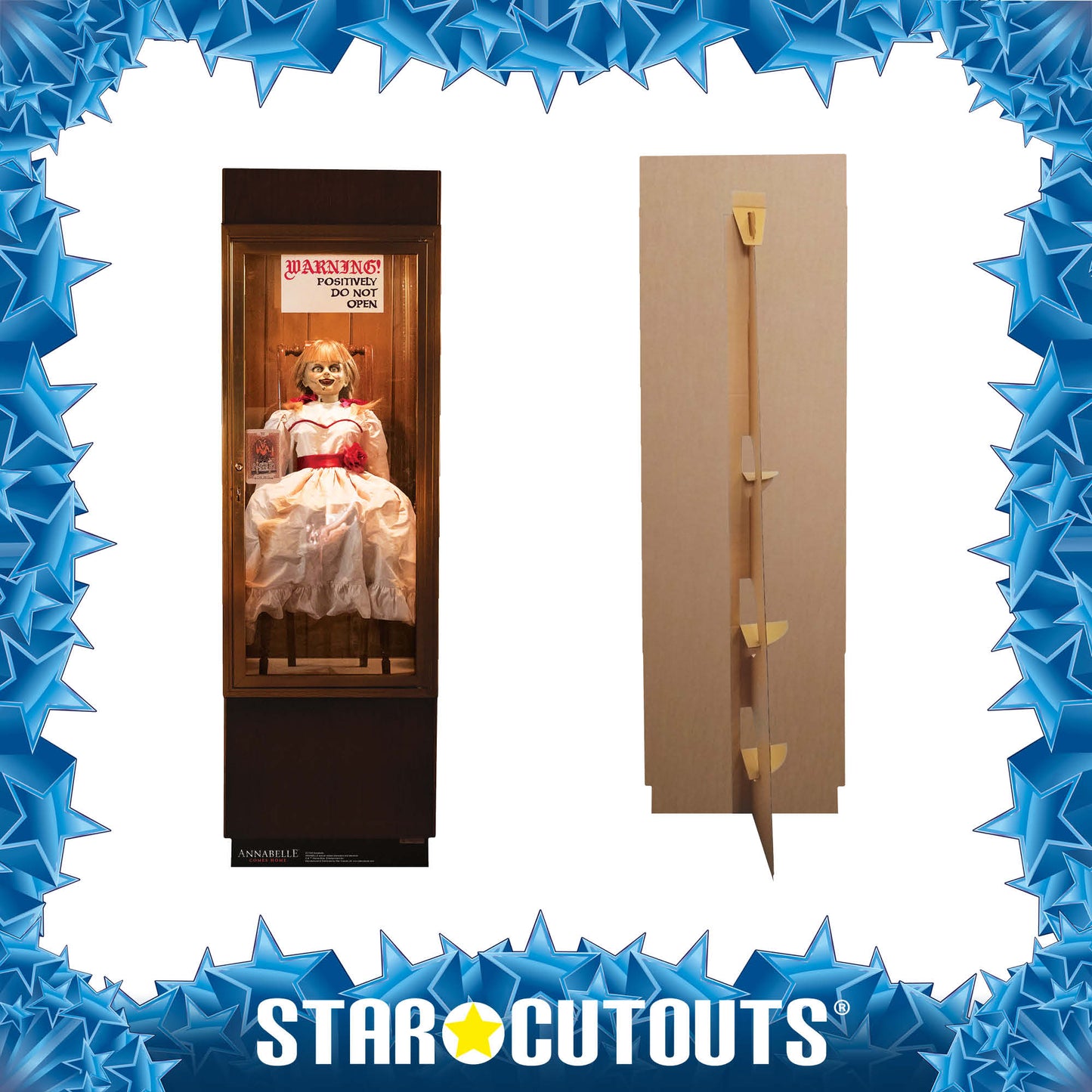 SC1540 Annabelle Possessed Doll Glass Case Cardboard Cut Out Height 177cm - Star Cutouts