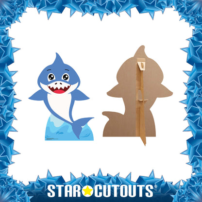 SC1545 Boy Baby Shark Blue Cardboard Cut Out Height 93cm - Star Cutouts