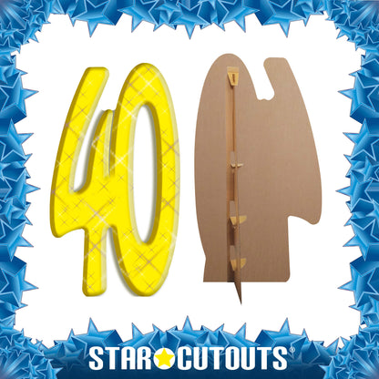 SC154 Number 40 Cardboard Cut Out Height 167cm