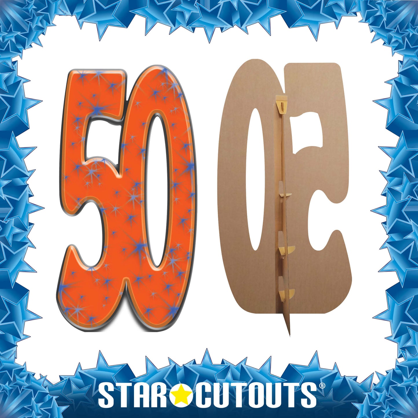 SC155 Number 50 Cardboard Cut Out Height 181cm