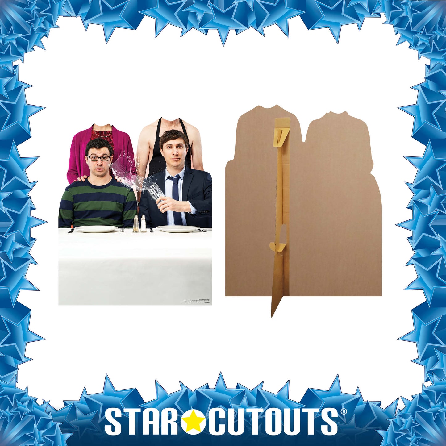 SC1572 Friday Night Dinner Stand-In Jonny Adam Martin Jackie Cardboard Cut Out Height 118cm