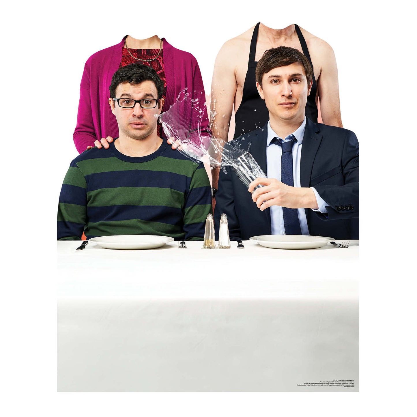 SC1572 Friday Night Dinner Stand-In Jonny Adam Martin Jackie Cardboard Cut Out Height 118cm