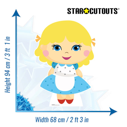 SC1578 Goldilocks Fairy Tales Cardboard Cut Out Height 94cm