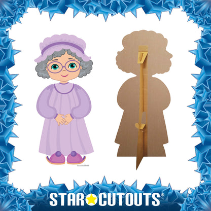 SC1580 Grandmother Little Red Riding Hood Fairy Tales Cardboard Cut Out Height 94cm