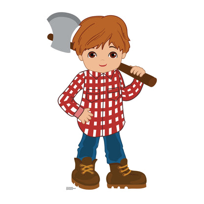 SC1581 Woodcutter Little Red Riding Hood Fairy Tales Cardboard Cut Out Height 94cm