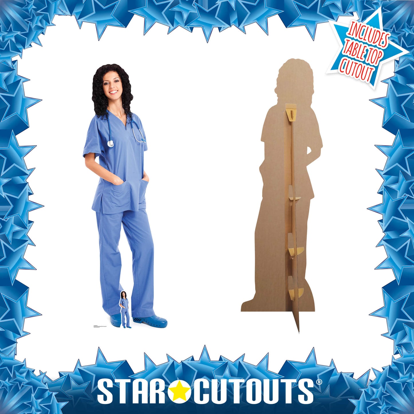 SC1583 Nurse  Cardboard Cut Out Height 176cm