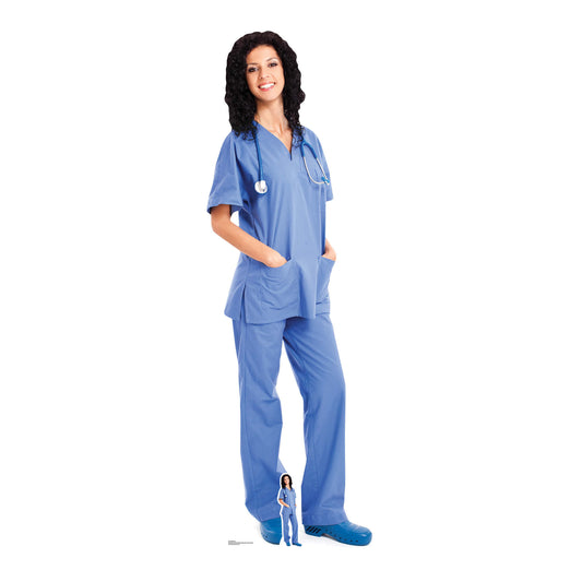 SC1583 Nurse  Cardboard Cut Out Height 176cm