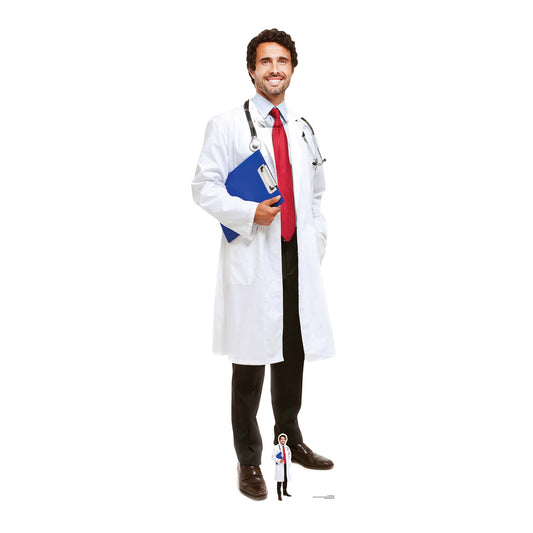 SC1584  Doctor  Cardboard Cut Out Height 186cm