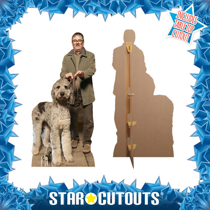 SC1585 Jim and Milson Dog Friday Night Dinner Mark Heap Cardboard Cut Out Height 194cm