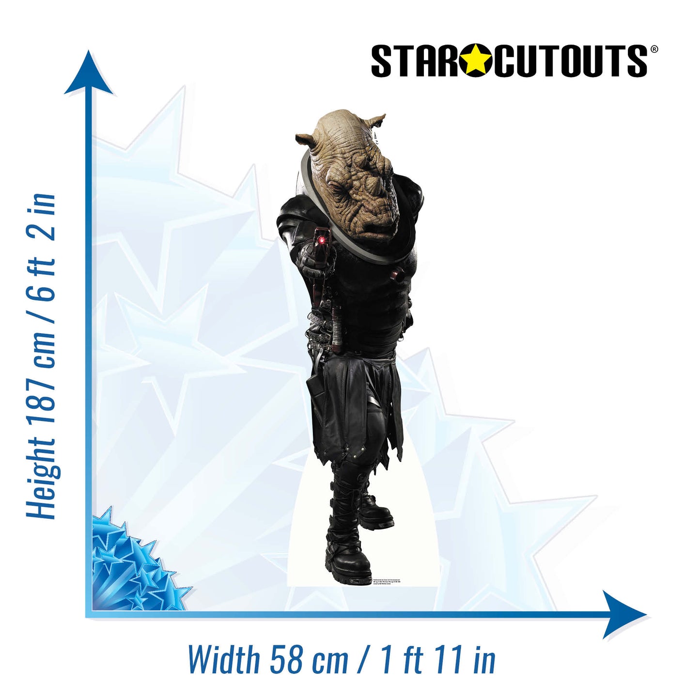 Judoon Cardboard Cut Out Height 187cm - Star Cutouts