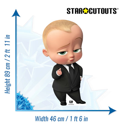 SC1635 Boss Baby Cardboard Cut Out Height 89cm - Star Cutouts