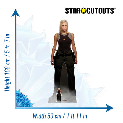 SC1642 Kara Thrace Starbuck Katee Sackhoff Battlestar Galactica Cardboard Cut Out Height 169cm - Star Cutouts