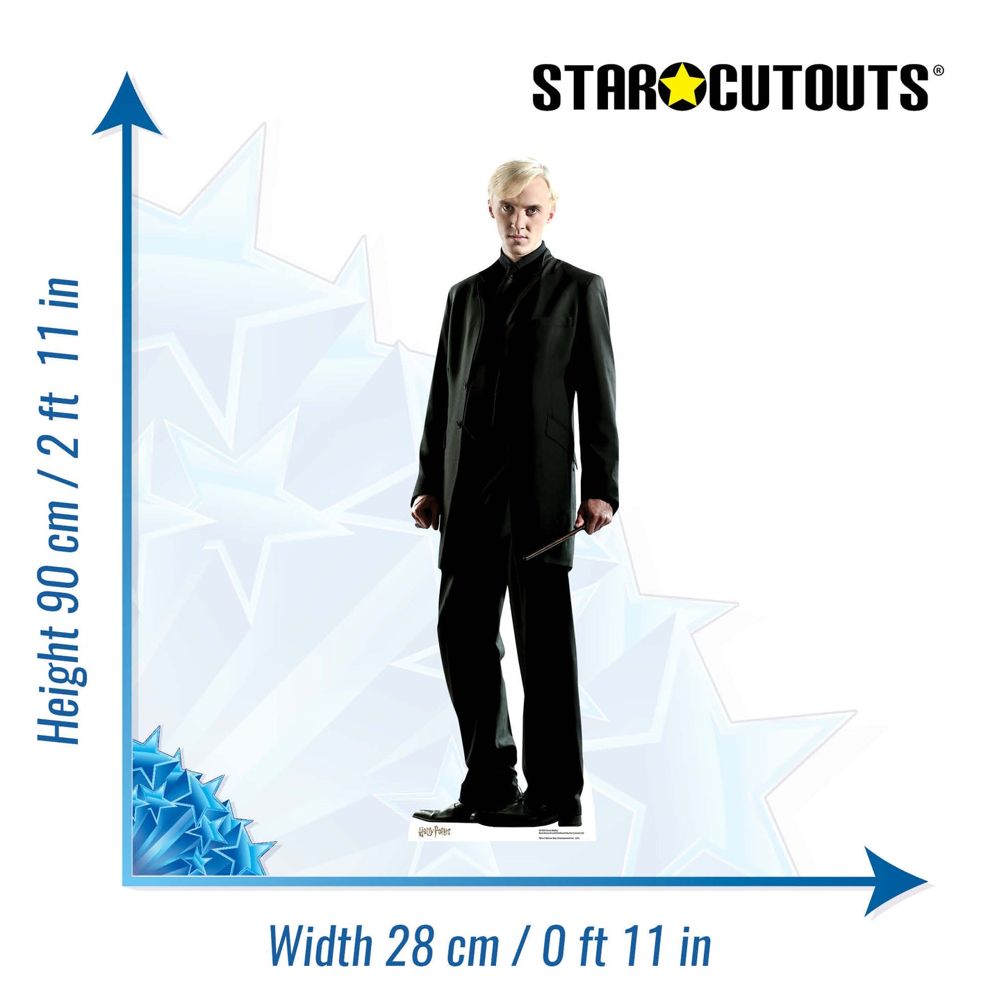 SC1655 Draco Malfoy Star Mini Cardboard Cut Out Height 90cm