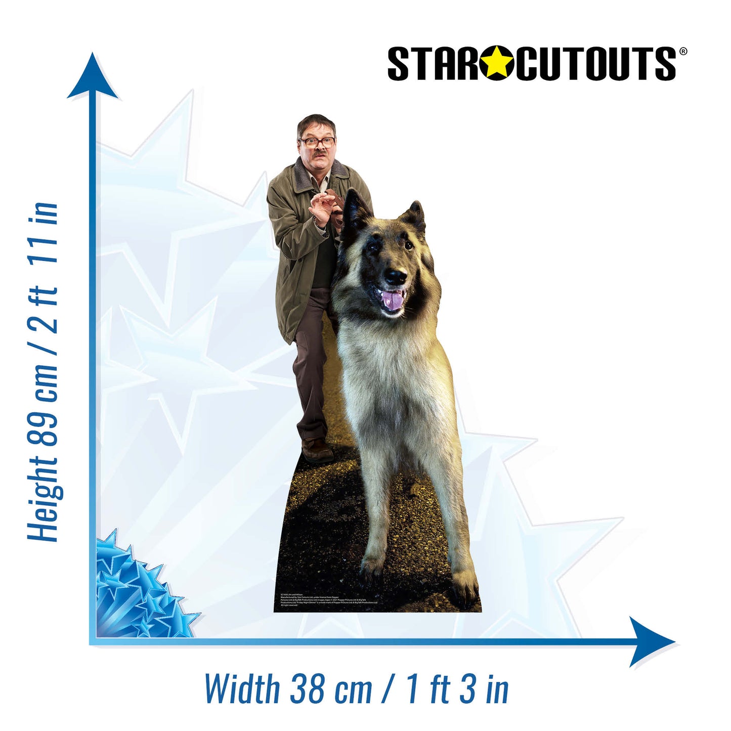 SC1656 Jim and Wilson Friday Night Dinner (Star Mini) Cardboard Cut Out Height 89cm