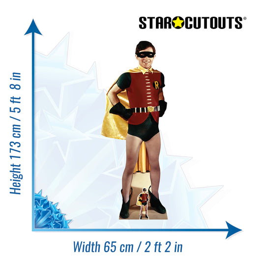SC1662 Robin 1966 Burt Ward Cardboard Cut Out Height 173cm - Star Cutouts