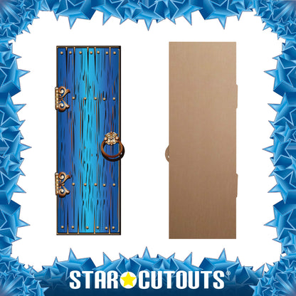 SC1664 Magical Single Door Blue Cardboard Cut Out Height 195cm