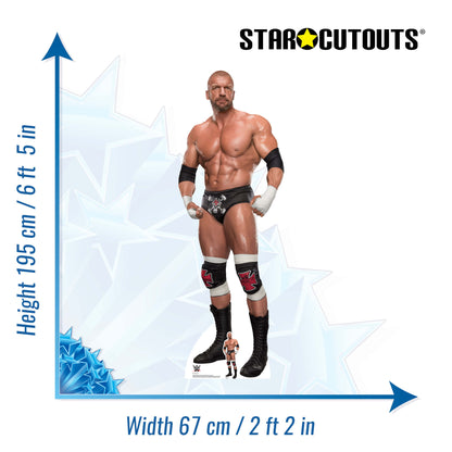 SC1666 Triple H WWE Cardboard Cut Out Height 195cm