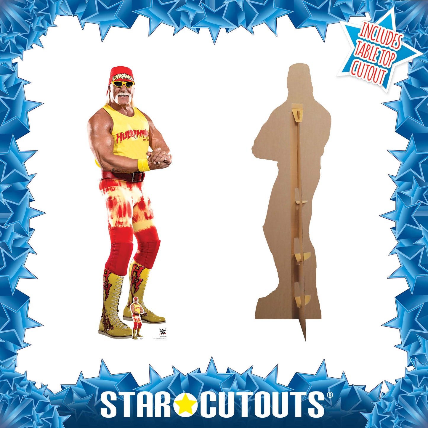 SC1668 Hulk Hogan WWE Cardboard Cut Out Height 195cm