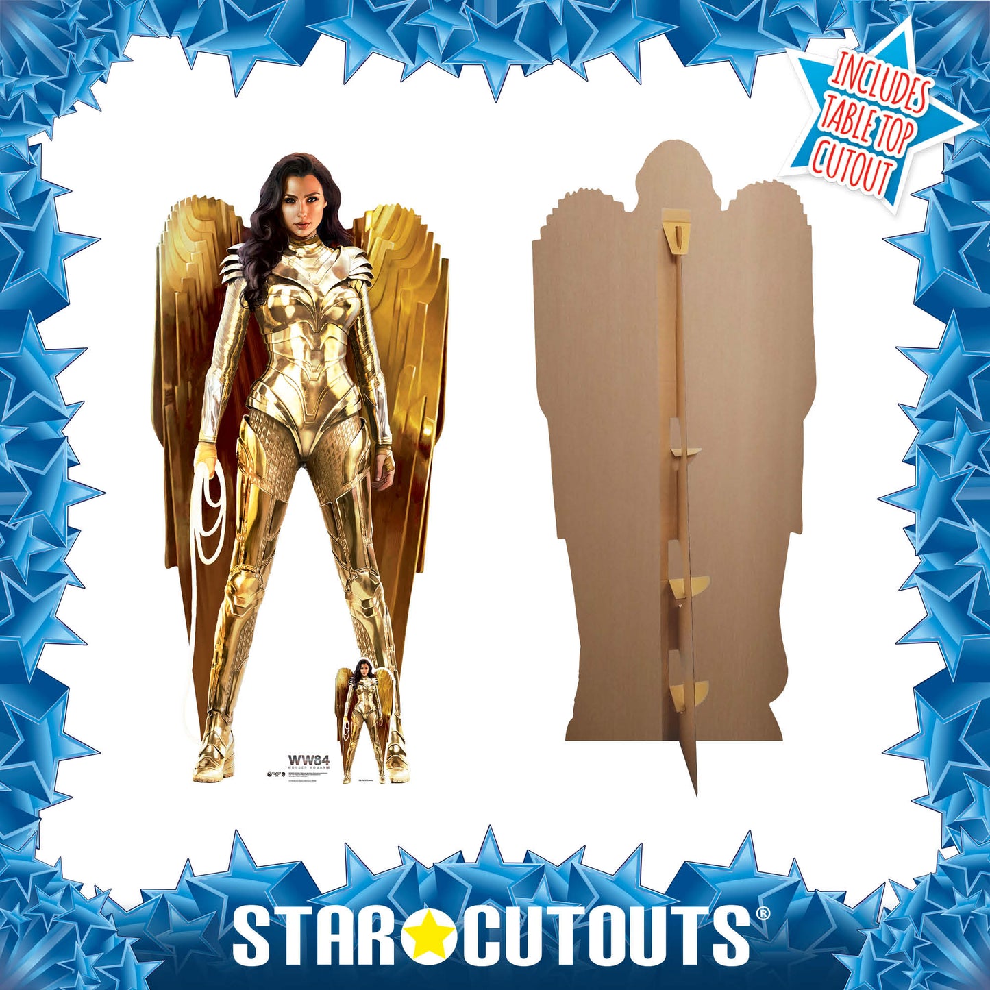 SC1672 Wonder Woman Gold Armour WW84 Cardboard Cut Out Height 186cm