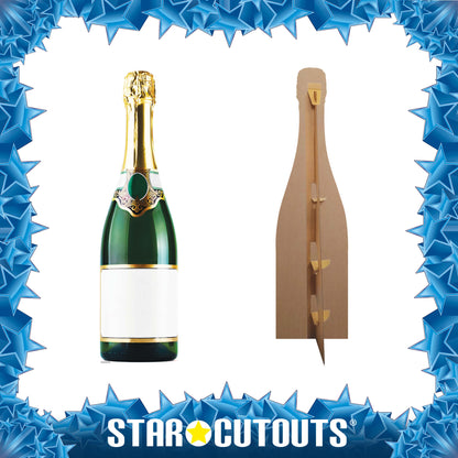 SC167 Bottle of Champagne Cardboard Cut Out Height 188cm