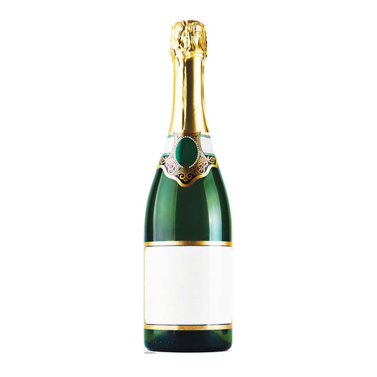SC167 Bottle of Champagne Cardboard Cut Out Height 188cm