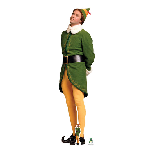 SC1696 Buddy Elf Waiting For Christmas Cardboard Cut Out Height 188cm