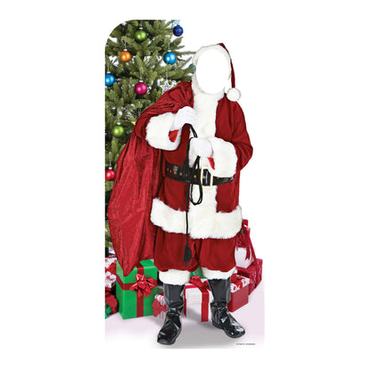 SC173 Father Christmas 'Stand-In' Cardboard Cut Out Height 186cm - Star Cutouts