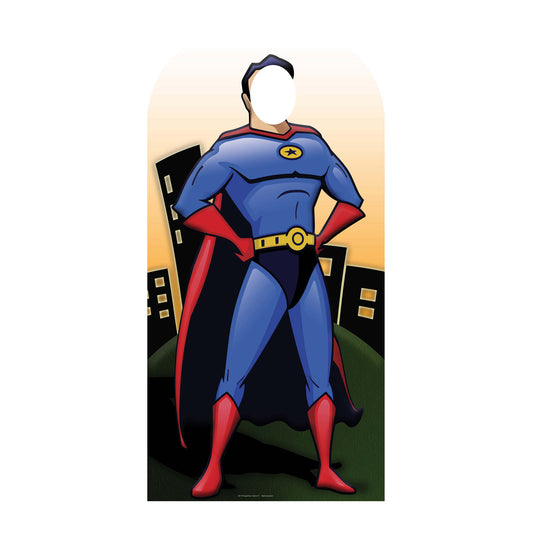 SC176 Star Cutouts Superhero 'Stand- In' Cardboard Cut Out Height 186cm
