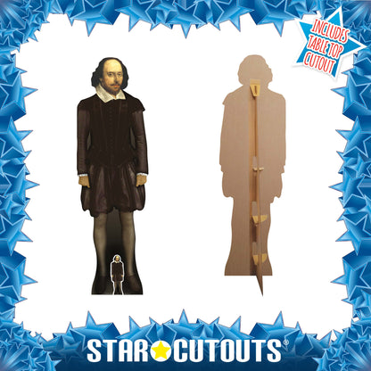 SC179 William Shakespeare Cardboard Cut Out Height 163cm