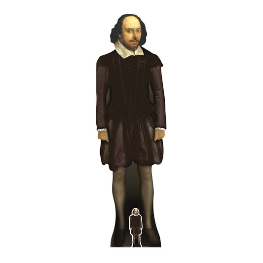 SC179 William Shakespeare Cardboard Cut Out Height 163cm