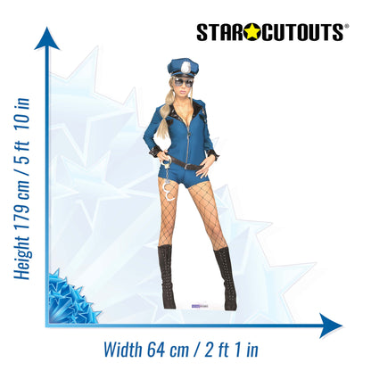 SC186 Miss Demeanor Cardboard Cut Out Height 179cm