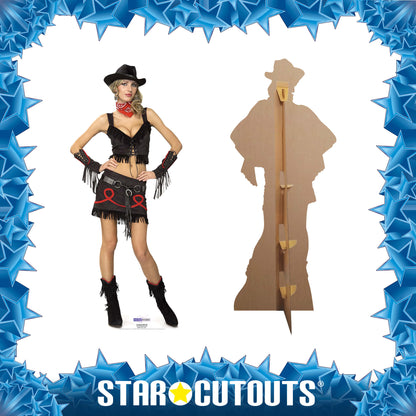 SC187 Cowgirl babe Cardboard Cut Out Height 181cm