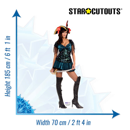 SC189 High Sea Babe Cardboard Cut Out Height 185cm
