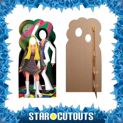 SC190 Disco Couple Stand- In Cardboard Cut Out Height 190cm