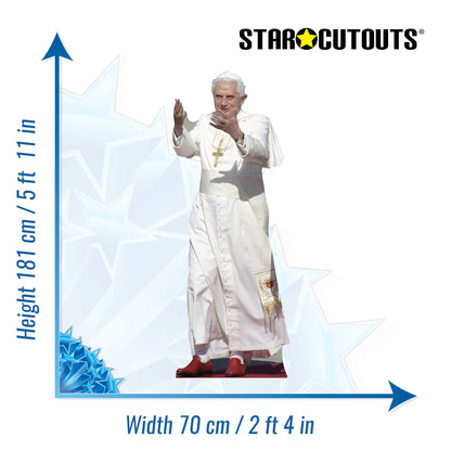 SC191 The Pope Cardboard Cut Out Height 181cm