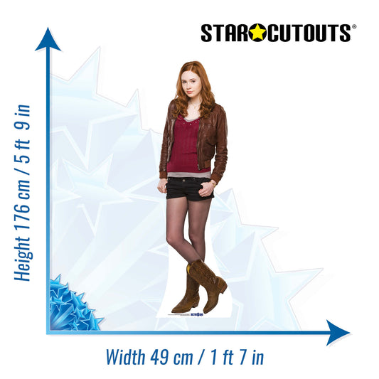Amy Pond Cardboard Cut Out Height 176cm - Star Cutouts
