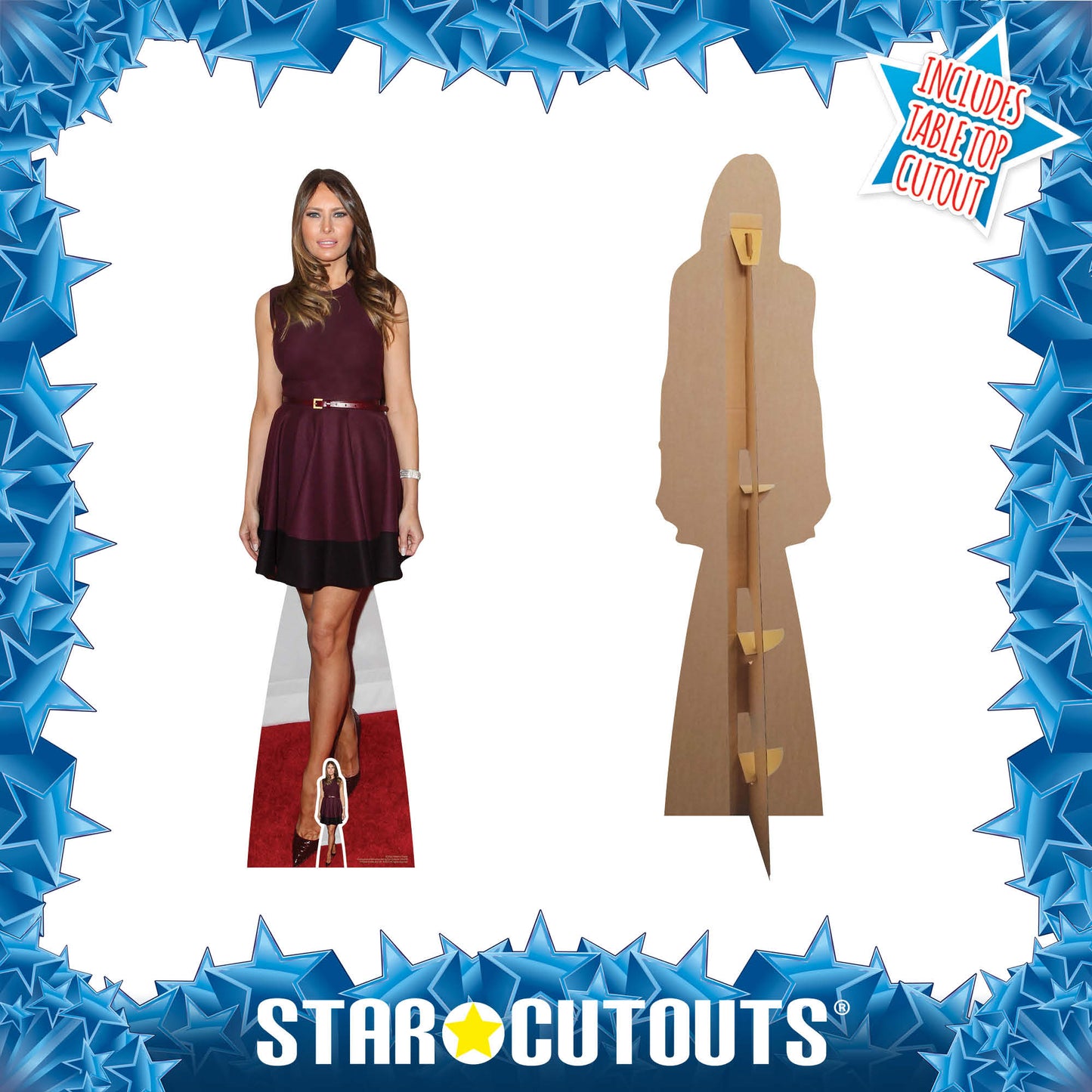 SC1952 Melania Trump Cardboard Cut Out Height 182cm