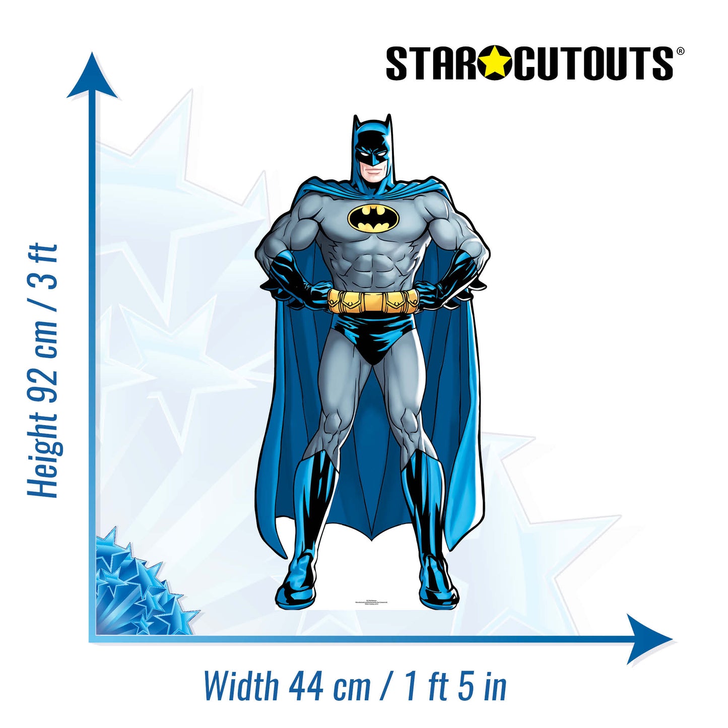 SC1954 Batman DC (Star Mini) Cardboard Cut Out Height 92cm - Star Cutouts