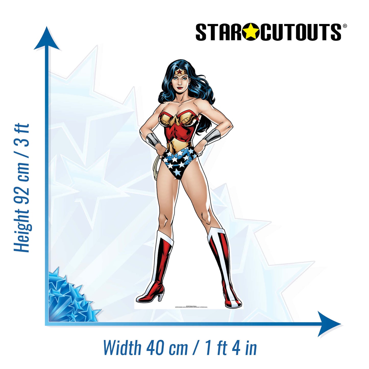 SC1957 Wonder Woman DC (Star Mini) Cardboard Cut Out Height 92cm