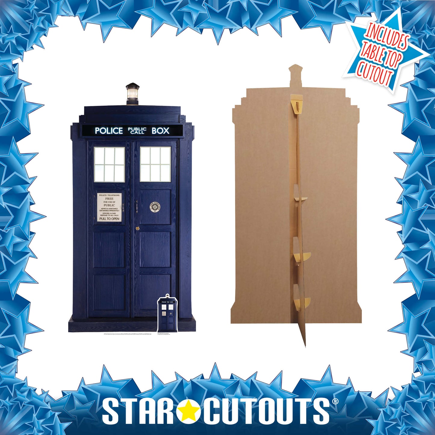 The Tardis Two Thirds Life Size Cardboard Cut Out Height 192cm - Star Cutouts