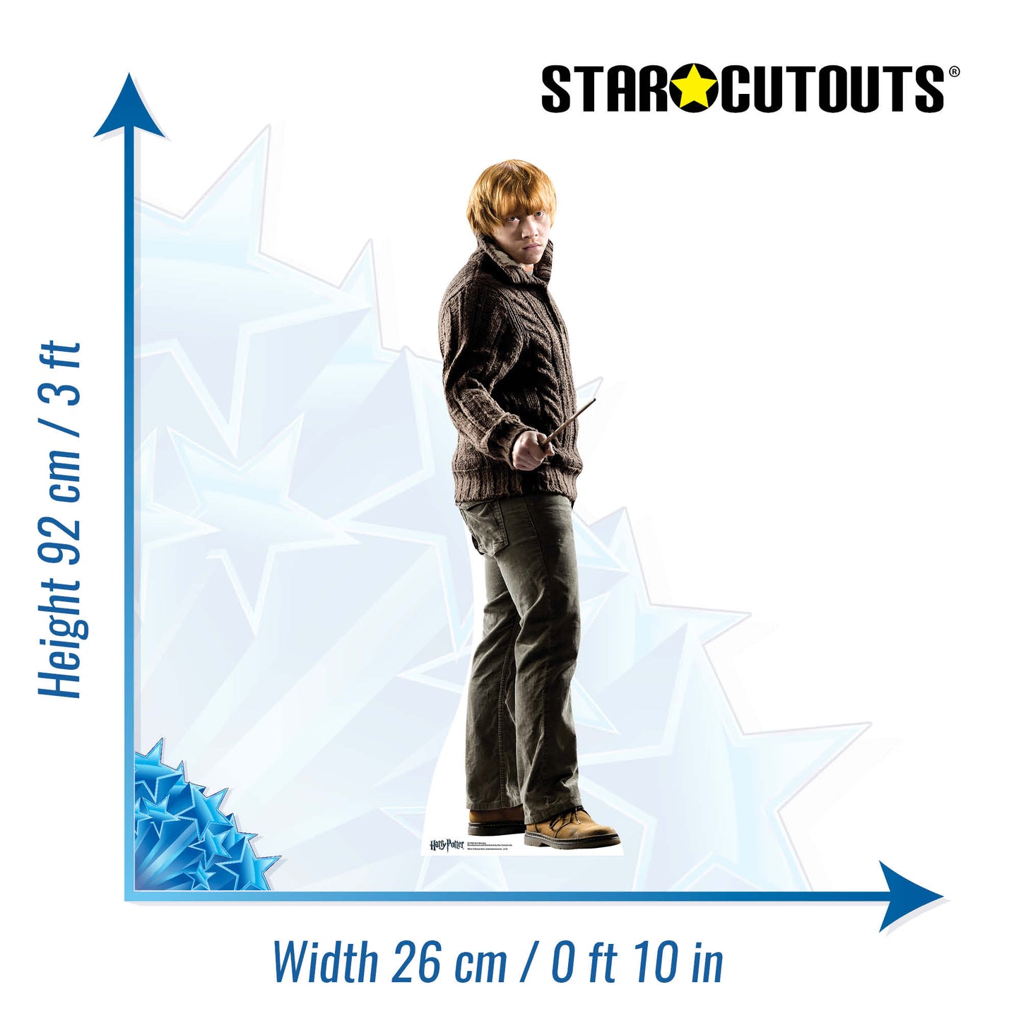 SC1963 Ron Weasley Star Mini Cardboard Cut Out Height 92cm