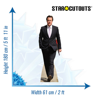 SC197 David Cameron (Tories) Cardboard Cut Out Height 180cm