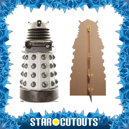 White Supreme Dalek Cardboard Cut Out Height 182cm - Star Cutouts