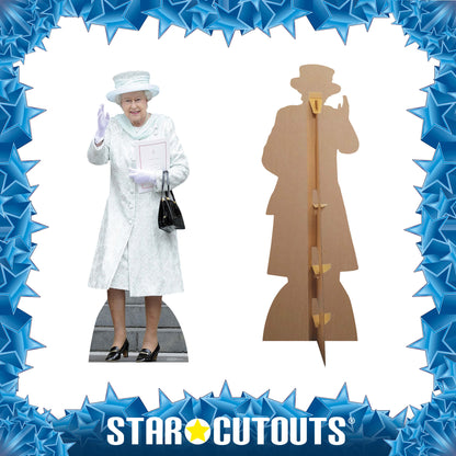 SC2011 Queen Elizabeth Cardboard Cut Out Height 171cm