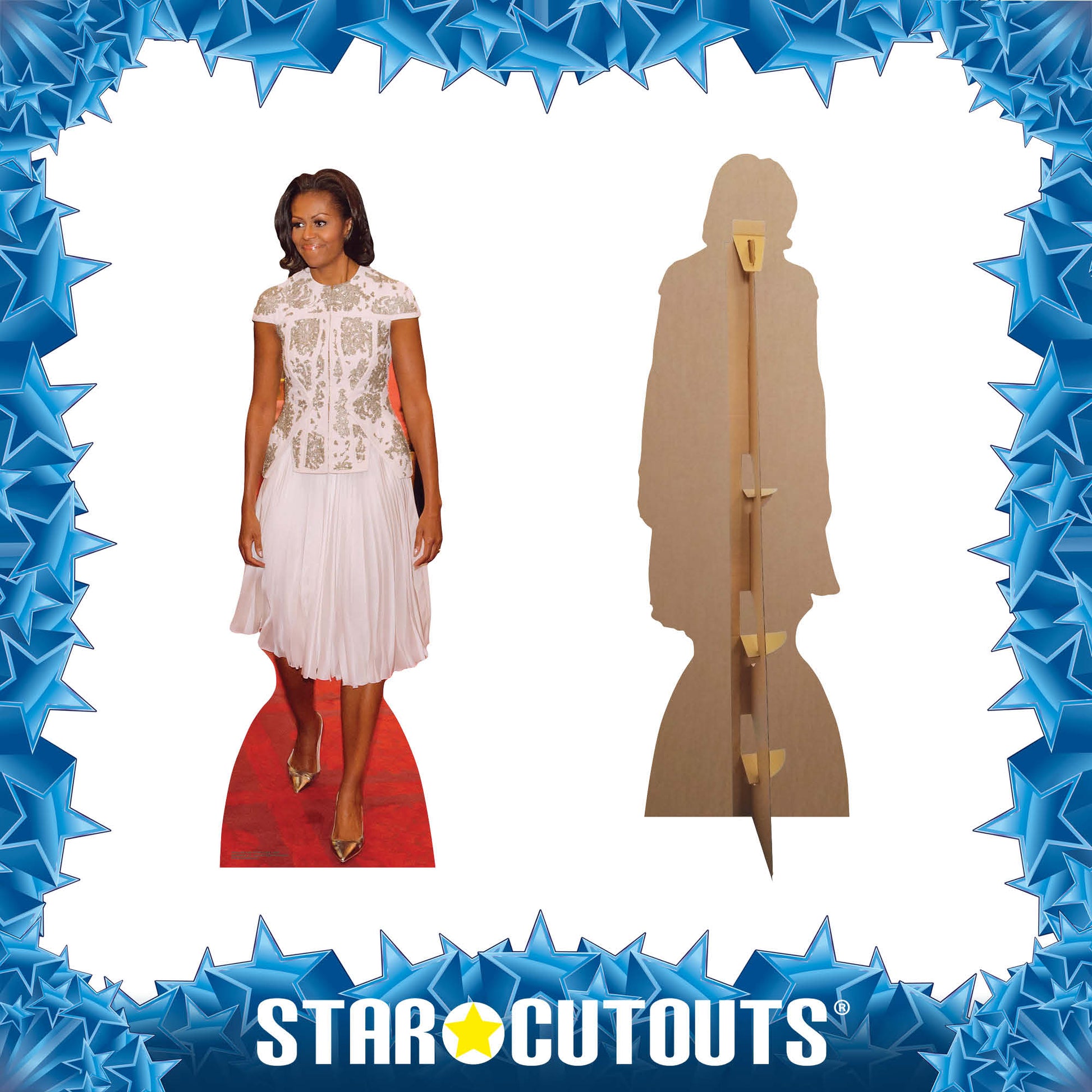 SC2012 First Lady Michelle Obama Dress Cardboard Cut Out Height 189cm ...