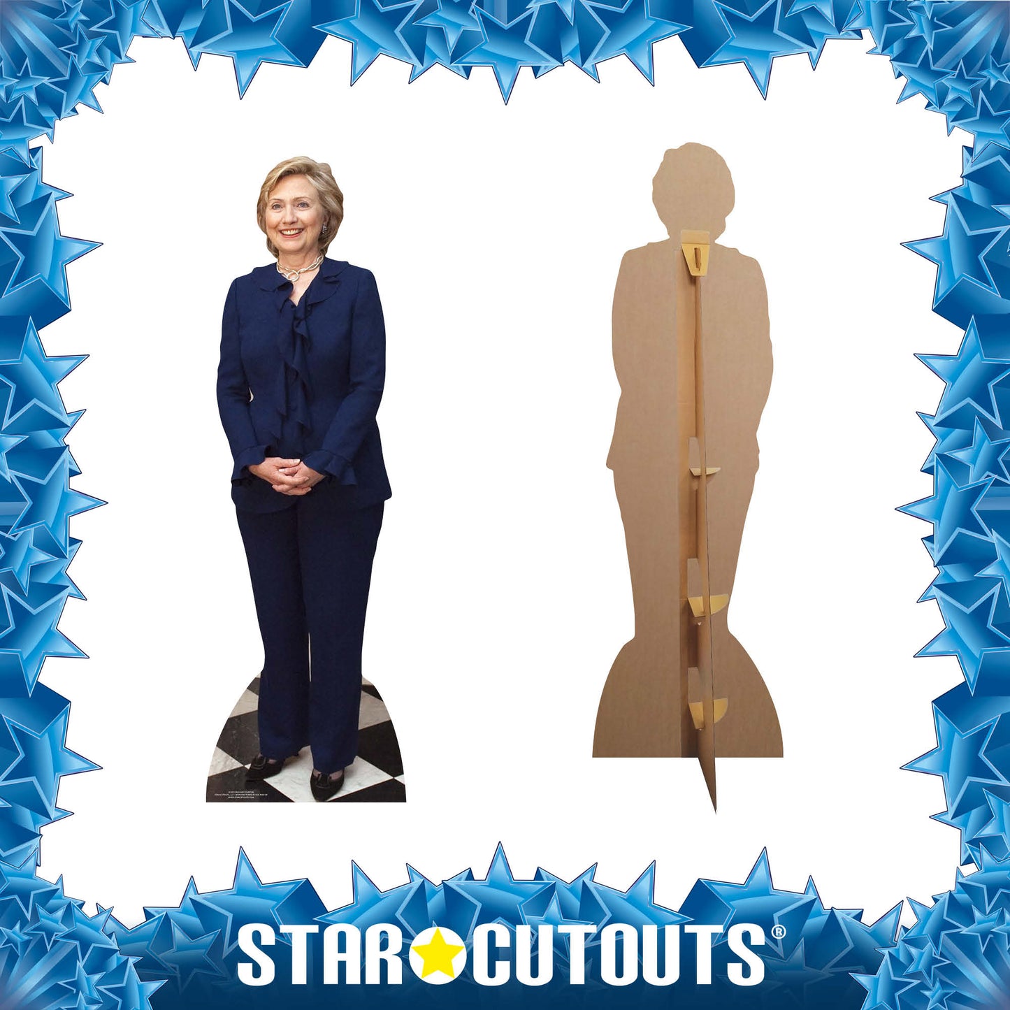SC2015 Hillary Clinton Cardboard Cut Out Height 177cm