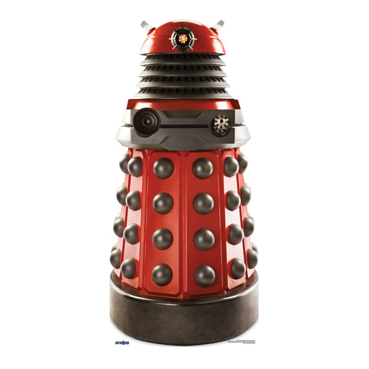 Dalek Drone Red Cardboard Cut Out Height 182cm - Star Cutouts