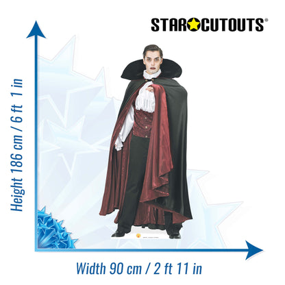SC209 Vampire Cardboard Cut Out Height 186cm