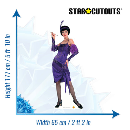 SC213 Fabulous Flapper Cardboard Cut Out Height 177cm